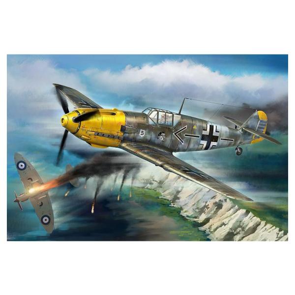 ホビーボス 1/18 エアクラフトシリーズ ドイツ軍 メッサーシュミット Bf109E アドルフ・ガ...
