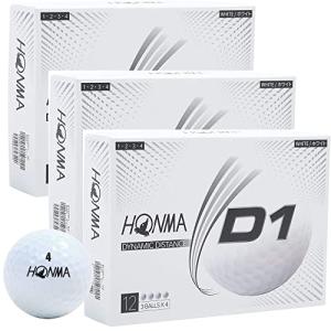 HONMA 本間ゴルフボール D1 2020モデル ホワイト 12球入り／ダース×3箱セット（合計36球）｜g2021