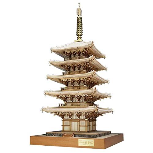 ウッディジョー 1/75 醍醐寺 五重塔 木製模型 組み立てキット 4560134352865