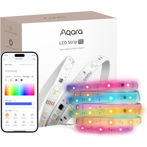 Aqara テープライト LED テープライト T1 2m Alexa Matter対応 RGB 無...