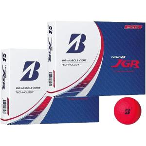BRIDGESTONE ブリヂストン ゴルフボール TOUR B JGR 2023年 モデル ２ダース おまけ付き (マットレッド_２ダース)｜g2021