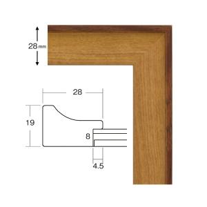 軽量 水彩額縁 フレーム F6号 オーク 壁掛...の詳細画像1