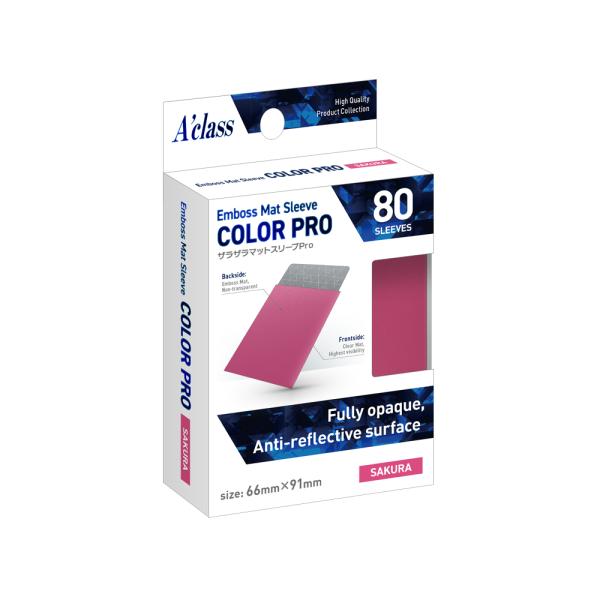 アクラス トレカスリーブ ザラザラマットスリーブPro サクラ 80枚入り 66×91mm Acla...