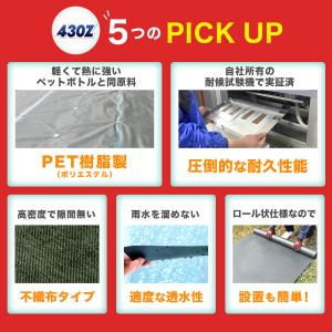 硬い材質で高耐久 防草シート 2m×50m 1...の詳細画像4