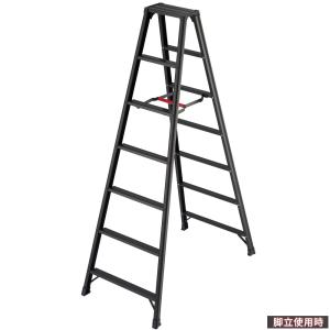 脚立 7段 黒 有効高さ1.68m 軽量 アル...の詳細画像2