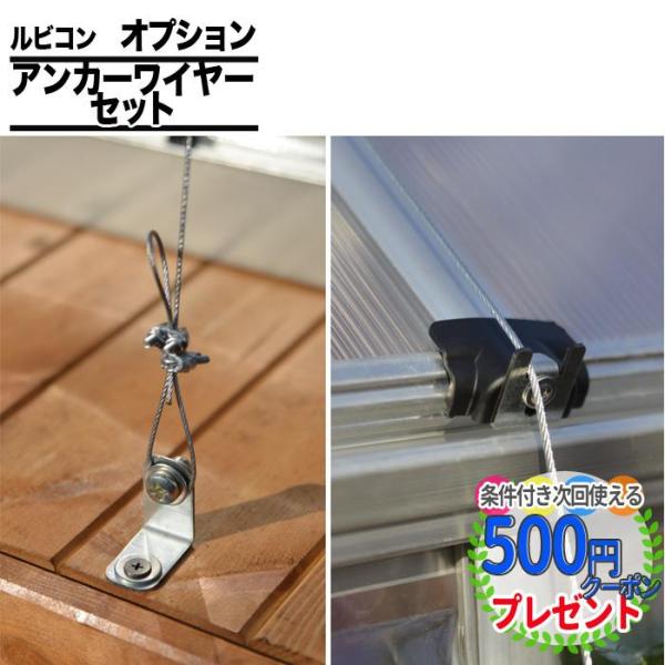 【オプション】 アンカーワイヤーセット ルビコン 固定 基礎 安全 強風対策 パルラム社 収納庫 物...