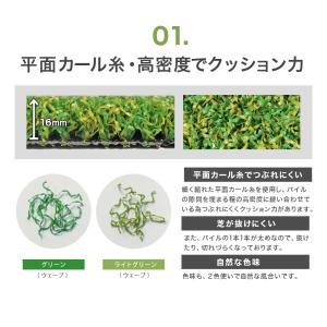 人工芝 ロール 2m×10m 芝丈 16mm ...の詳細画像5