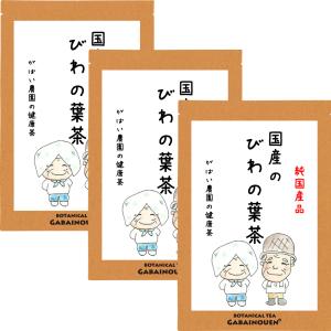 びわの葉茶 3g×40包 （お得な3個セット） 栽培期間中農薬不使用 国産（徳島県産）残留農薬・放射能検査済【ビワの葉茶/枇杷/健康茶/お茶/無添加】｜がばい農園