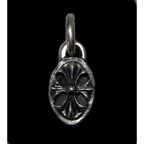 Sculpted Oval &amp; Cross Oval Pendant [P-192]