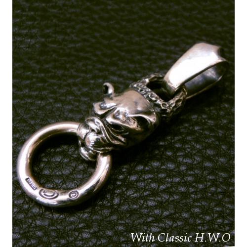 Old Bulldog With Chiseled Loop Pendant