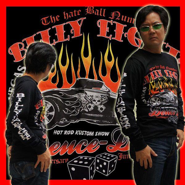 【Ｓ】【Ｌ】ビリー・エイト、ロックTシャツ 【ホットロッド・カスタムショー　アメリカンカスタムカー】...