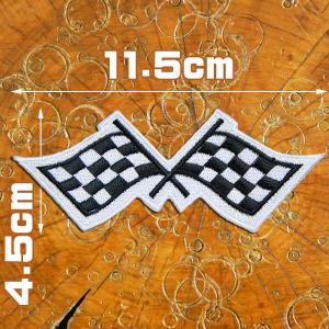 刺繍アイロン バイカーワッペン【CAFE RACER/カフェレーサー】丸