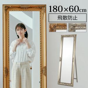 ロココ調 手仕上げ ワイド ミラー 全身鏡 60...の商品画像