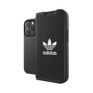 アディダス Adidas iPhone 14 Pro OR Booklet Case BASIC FW22 black/whiteの商品画像