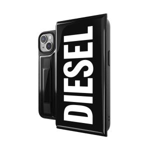 DIESEL ディーゼル iPhone 14 Wallet Case FW22 black/whiteの商品画像