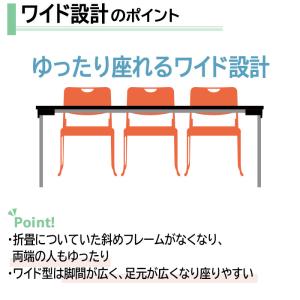 高さ63cn 会議用テーブル 折りたたみテーブ...の詳細画像4
