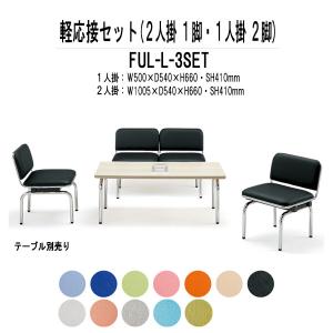 軽応接セット FUL-L-3点セット ビニールレザー 法人様配送料無料(北海道 沖縄 離島を除く)｜gadget