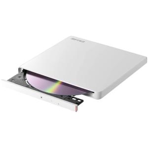 BUFFALO ポータブルDVD/CDドライブ USB2.0規格(USB3.0ポート搭載のパソコンでも利用可能)