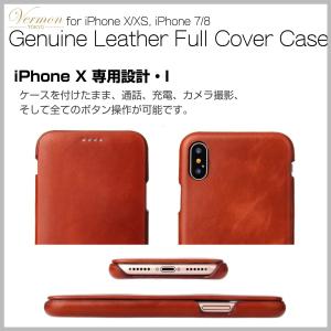 iPhone ケース 手帳型 本革 極薄 iP...の詳細画像2