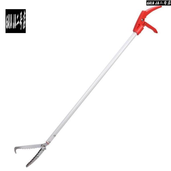 ヘビ捕獲棒 蛇取り ステンレス製 ロック機能搭載 軽量 簡単 爬虫類 ヘビ 蛇 捕獲器 安全に捕獲 ...