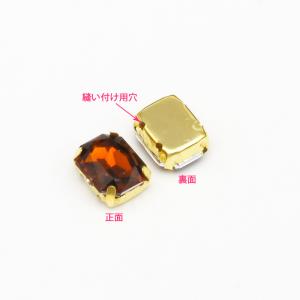ビジュー (八角)10*8ミリ 約48粒入りの詳細画像2