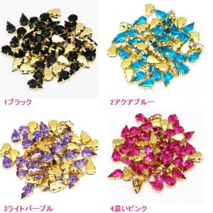 ビジュー (滴)6.5*10ミリ 約48粒入りの詳細画像3