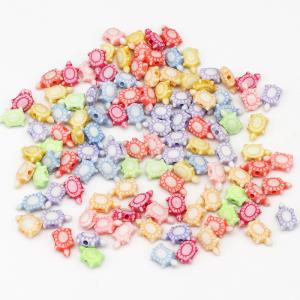 亀のビーズ 多色ミックス 約100個入りの詳細画像1