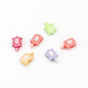 亀のビーズ 多色ミックス 約100個入りの詳細画像2