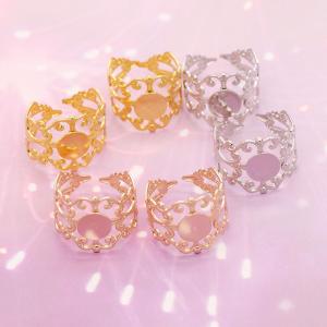 指輪パーツ　4個入り  即納