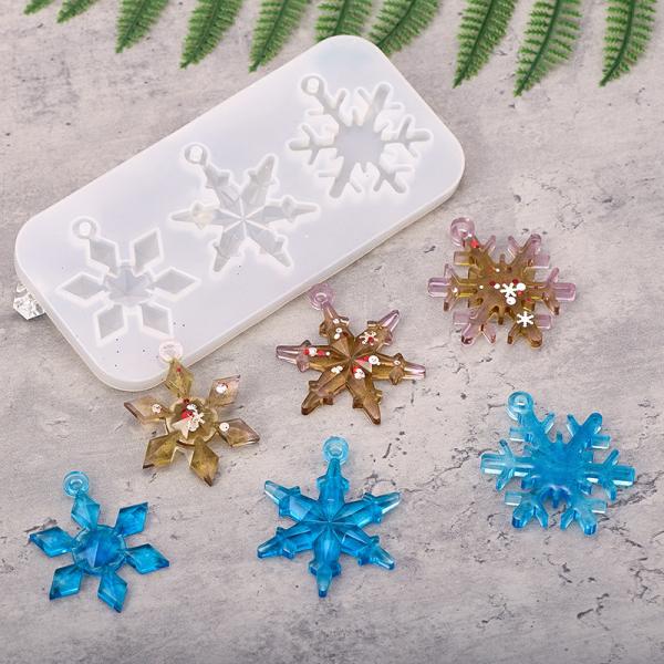 45%OFF　シリコンモールド　ペンダント　雪 ハンドメイド お手芸 即納