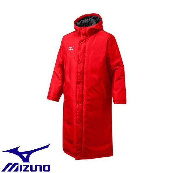 ◆◆ ＜ミズノ＞ MIZUNO ベンチコート[ユニセックス] 12JE6G60 (62：レッド)