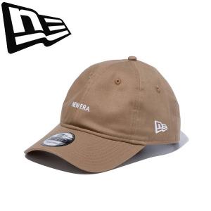 ◆◆ ＜ニューエラ＞ NEWERA キャップ 9THIRTY クロスストラップ NEW ERA ミニロゴ カーキ × ホワイト 13562161｜gainabazar