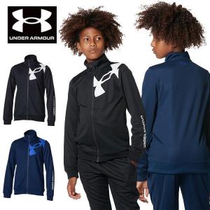 送料無料 メール便発送 即納可☆【UNDER ARMOUR】アンダーアーマー 超特価半額 UAトラックジャケットジュニア ジャージ 1375484｜gainabazar