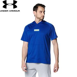 ◆◆ ＜アンダーアーマー＞ UNDER ARMOUR UAテック ショートスリーブ フーディー(ベースボール/MEN) 1384741 (TeamRoyal/Taxi(400))｜gainabazar