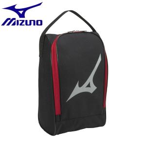 ◆◆送料無料 メール便発送 【クリアランス】【返品・交換不可】 ＜ミズノ＞ MIZUNO シューズケース 1FJK0021 (96：ブラック×レッド) 野球・ソフトボール