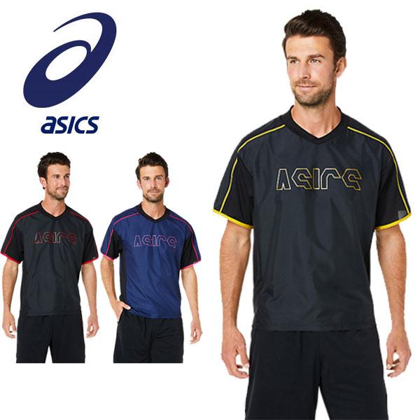 送料無料 メール便発送 即納可★【asics】アシックス 半袖 バレーボール 半袖ウオームアップシャ...