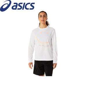 ◆◆●送料無料 メール便発送 【クリアランス】【返品・交換不可】 ＜アシックス＞ ASICS ドライウイメンズプリント長袖シャツ 2062A066 (101) バスケットボール｜gainabazar