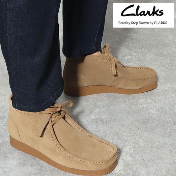 即納可☆【Clarks】クラークス WallabeeEVO Bt  ワラビーブーツ ダークサンドスエ...