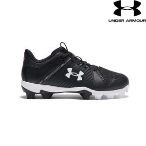 ◆◆ ＜アンダーアーマー＞ UNDER ARMOUR UAリードオフ ロー ラバーモールド(ベースボール/KIDS) 3025600 (BLK/BLK/WHT(001))｜gainabazar