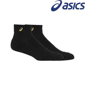 ◆◆○送料無料 メール便発送 ＜アシックス＞ ASICS ソックス13 （はき口〜かかとまでの長さ13cm） （003：パフォーマンスブラック×ゴールド） 3033B870-003｜gainabazar