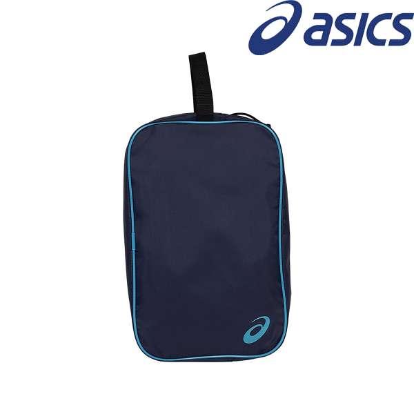 ◆◆送料無料 メール便発送 ＜アシックス＞ ASICS シューズケースＬ （400：ミッドナイト×ア...