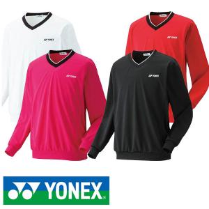 即納可★ 【YONEX】ヨネックス 【男女兼用 テニスウェア】 UNI Vネック トレーナー UVカット(32019-16skn)｜gainabazar