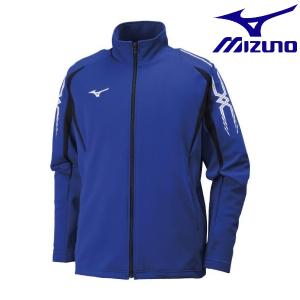 ◆◆ ＜ミズノ＞ MIZUNO ウォームアップシャツ[ジュニア] 32JC8001_j (25：サーフブルー×ブラック)｜gainabazar