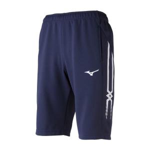 ◆◆送料無料 メール便発送 ＜ミズノ＞ MIZUNO ウォームアップハーフパンツ[ジュニア] 32JD8002_j (14：ネイビー)｜gainabazar