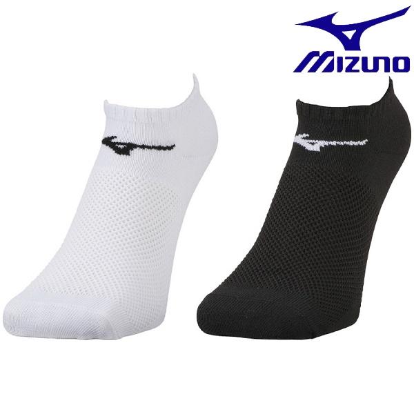 ◆◆送料無料 定形外発送 ＜ミズノ＞ MIZUNO 2P ドライエアロフローソックス（アンクル） 3...