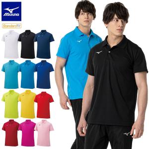 ◆◆送料無料 メール便発送 ＜ミズノ＞ MIZUNO ユニセックス ゲームシャツ(ポロシャツ) テニス バドミントン 半袖シャツ 32MA9670｜gainabazar