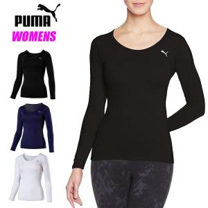 送料無料 メール便発送 即納可☆【PUMA】プーマ 超特価 テックライト LS Tシャツ レディース コンプレッション インナー 516803｜gainabazar