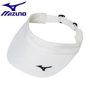 ◆◆送料無料 メール便発送 ＜ミズノ＞ MIZUNO バイザー[ユニセックス] 62JW8101 (01：ホワイト)｜gainabazar