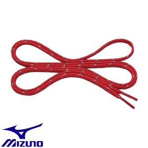 ◆◆送料無料 定形外発送 ＜ミズノ＞ MIZUNO ラメ入りフラットシューレース（平型／幅：6mm） 8ZA220 (62：レッド)｜gainabazar