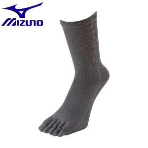 ◆◆送料無料 メール便発送 ＜ミズノ＞ MIZUNO 5本指ソックス A2JX4502 (05：グレー)｜gainabazar